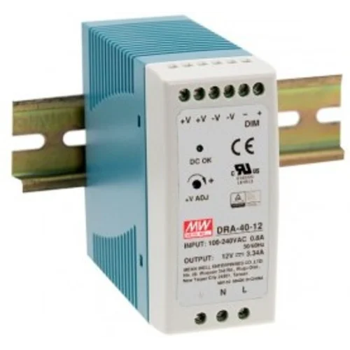 Блок питания на DIN-рейку, 12В, 3,34А, 40Вт Mean Well